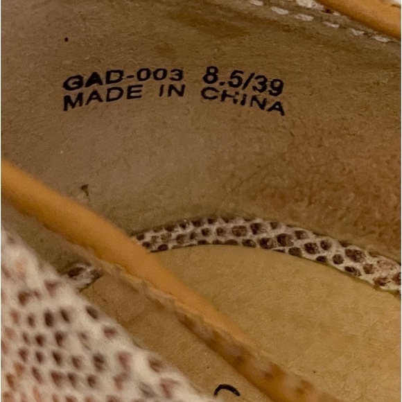 Chinese Laundry | Endless Summer Ballet Flats Snakeskin Print EUC - Picture 8 of 8